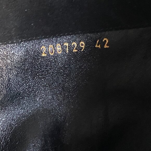 GUCCI “DEVANDRA” BLACK SUEDE FRINGE HIGH HEEL BOOTS BOOTIES SIZE 42 IT 12 US - Picture 13 of 13